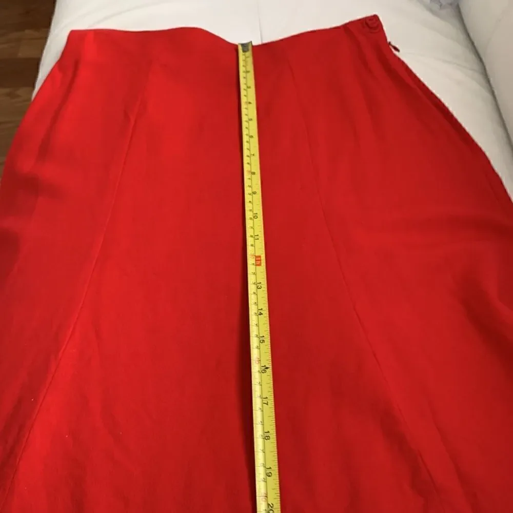 Rena Roman for Saville Women’s Red Skirt. Size 12
